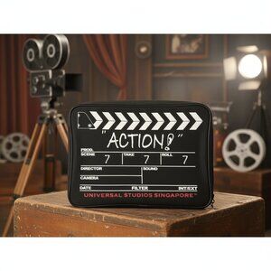 Universal Studios Singapore Movie Clapboard Laptop‎ Sleeve Padded Black